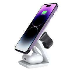 3-In-1 Foldable Magnetic Wireless Charger & Stand Kit