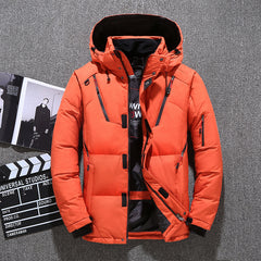 Winter Detachable Jacket Warm Hooded Thick Puffer Coat for Men