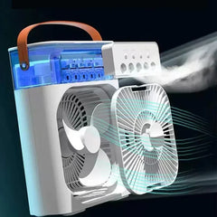 Chill Fan Pro 3 In 1 Portable Air Conditioner Fan LED Night Lights Humidifier Air Adjustment