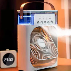 Chill Fan Pro 3 In 1 Portable Air Conditioner Fan LED Night Lights Humidifier Air Adjustment