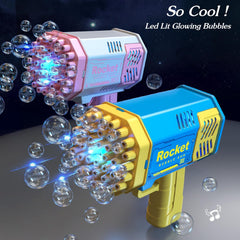 40-Hole Handheld Fully Automatic Space Light Bubble Machine Gun