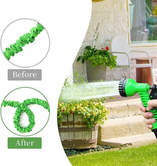 Expandable Garden Hose Magic Pipe - High-Pressure Car Wash & Garden Watering with Spray Gun