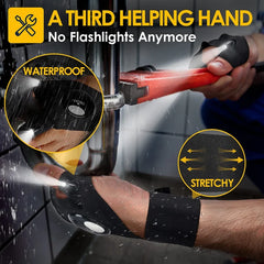 LED Flashlight Gloves - Practical Durable Fingerless Gloves