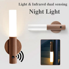 Magnetic Wood Wireless Night Porch Lights with Motion Sensor (Buy 1+1 Free)