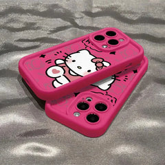 Hello Kitty Phone Case For iphone - Silicone Anti Fall Phone Cover