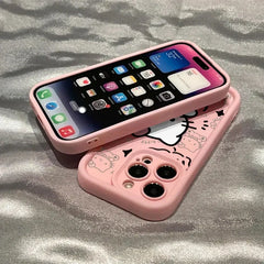 Hello Kitty Phone Case For iphone - Silicone Anti Fall Phone Cover