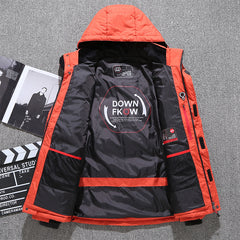 Winter Detachable Jacket Warm Hooded Thick Puffer Coat for Men